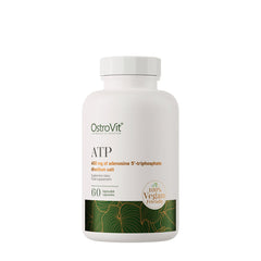 OstroVit ATP supplement bottle with 60 vegan capsules for increased energy and muscle support.