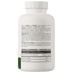 L-Theanine + L-Tyrosine näringsfakta baksida