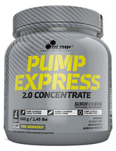 Olimp Labs Pump Express 2.0 Concentrate baksida med näringsinformation