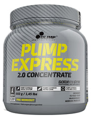 Olimp Labs Pump Express 2.0 Concentrate baksida med näringsinformation