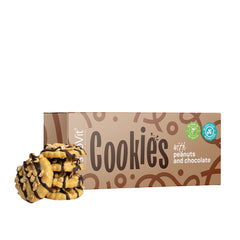 OstroVit cookies with peanuts and chocolate, packaged for a delicious, healthy snack option.