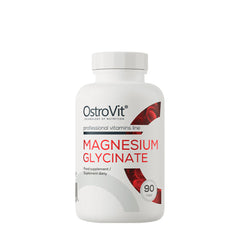 OstroVit Magnesium Glycinate bottle, high-quality dietary supplement, 90 capsules for magnesium support.
