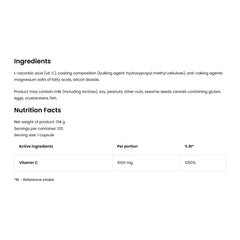 OstroVit - Vitamin C 1000mg (120 Caps)