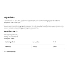 Vitamin C 1000mg ingredienser lista