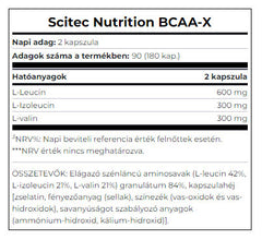 Scitec Nutrition BCAA X öppen förpackning