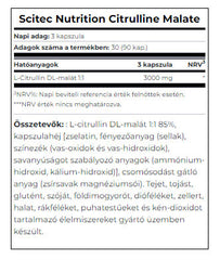 Citrulline Malate ingredienser & etikett