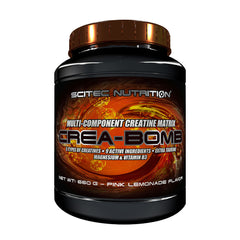 Scitec Crea-Bomb baksida med näringsinformation