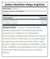 Mega Arginine – 120 kapslar baksida