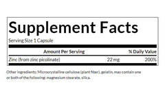 Swanson - Zinc Picolinate, 22mg - 60 Kapsler