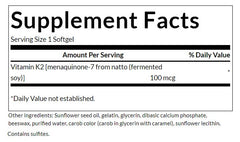 Swanson - Natural Vitamin K2 - 100mcg, 30 Sgels