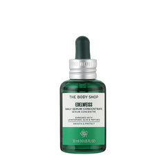 The Body Shop Edelweiss Daily Serum Concentrate, 30 ml, serum for all skin types, enriched with natural ingredients.
