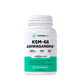 KSM-66 Ashwagandha 120 vegetabiliska kapslar framsida
