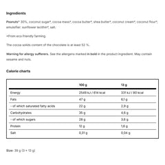 Vilgain - Bio Pähkinävoikupit Maapähkinävoi - 39g