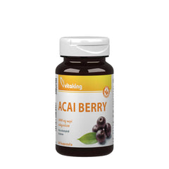 Vitaking Acai Berry 3000 mg supplement bottle, rich in antioxidants and supports heart health.