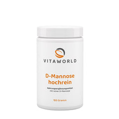 Vitaworld D-Mannose baksida näringsfakta