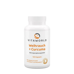 Vitaworld Frankincense + Turmeric näringsfakta baksida