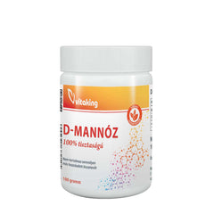 Vitaking D-Mannose Pure Powder in a 100g jar, promoting urinary health and containing 100% pure D-mannose.