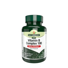 Natures Aid - B-vitamiini Kompleksi 100 Mega Teho Aikavapautus - 60 Tablettia