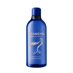 Vízangyal hydrating shower gel in blue bottle, enriched with Szentkirály mineral water for gentle cleansing.