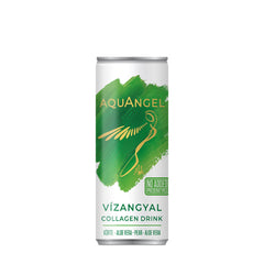 Vízangyal collagen drink can featuring aloe vera and pear, promoting skin elasticity and youthfulness.