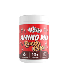 Wispy Amino Mix Candy Cola flavor with 10x amino acids and electrolytes for muscle recovery.