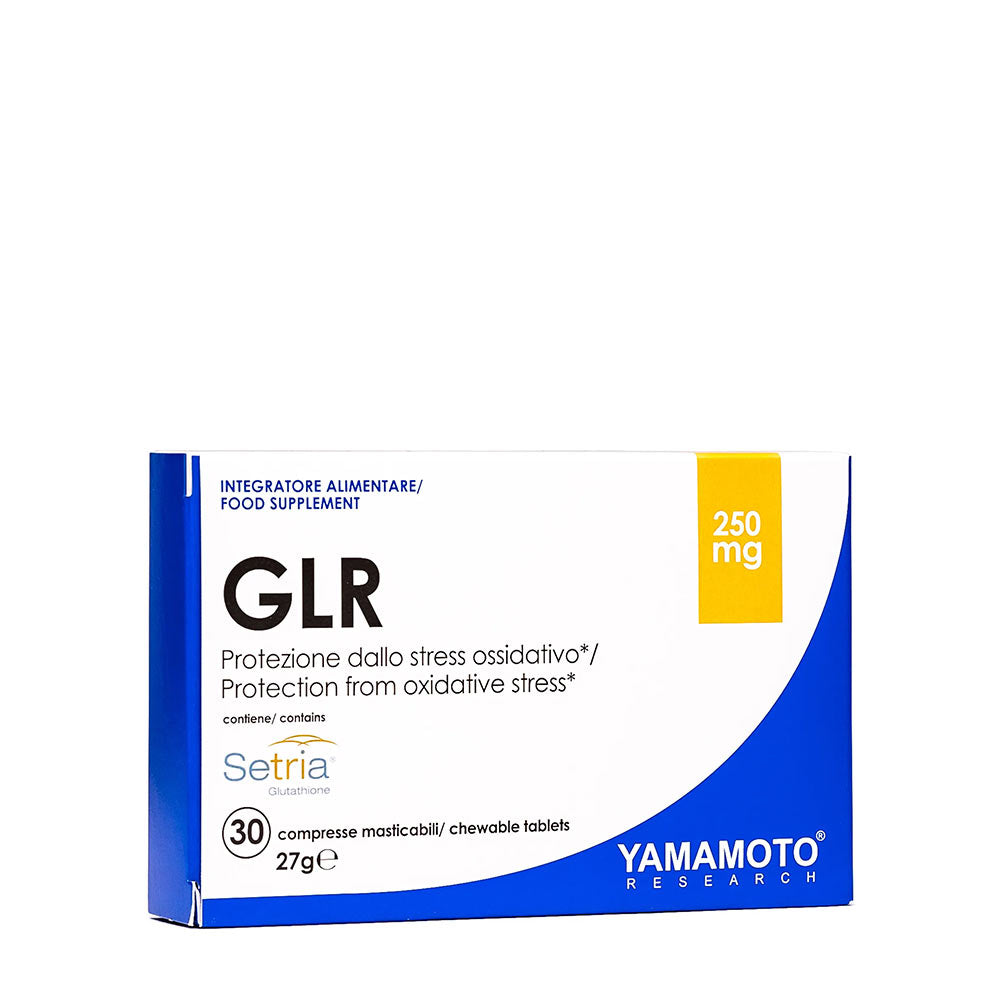 Yamamoto Nutrition GLR Setria sublingual tablets for oxidative stress protection, 30 chewable tablets, 250 mg.