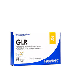 Yamamoto Nutrition GLR Setria sublingual tablets for oxidative stress protection, 30 chewable tablets, 250 mg.