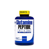 Yamamoto Nutrition Glutamine PEPTIDE supplement bottle with 240 tablets for improved performance and recovery.