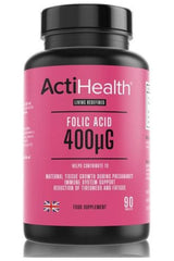 ActiHealth - ActiHealth Folic Acid, 400mcg - 90 tabs - Nutri.se