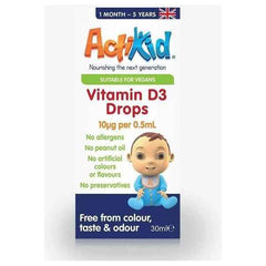 ActiKid - Vitamin D3 Drops, 10mcg - 30 ml. - Nutri.se