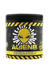Alien8 Crea-HCL+ creatine supplement jar for improved athletic performance and endurance.