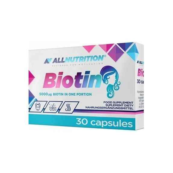 Allnutrition - Biotin, 5000mcg - 30 caps - Nutri.se Allnutrition - Biotin, 5000mcg - 30 caps - Nutri.se