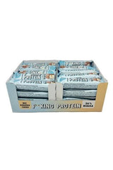 Allnutrition Fitking Protein Wafer box displaying protein bars, high protein, no added sugar, perfect snack for fitness.