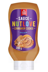 Nutlove Sauce Cinnamon Cookie by Allnutrition, super creamy with spice cookie flavor and no added sugar, 280g.