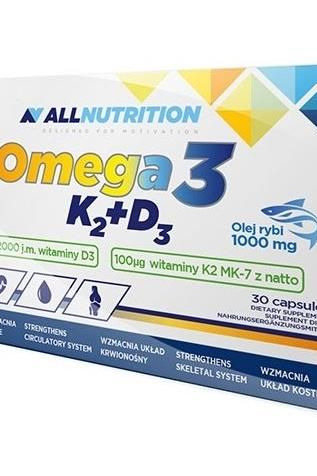 Allnutrition - Omega 3, K2+D3 - 30 caps - Nutri.se