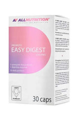 Allnutrition Probiotic Easy Digest packaging, 30 capsules for improved digestion and gut health.