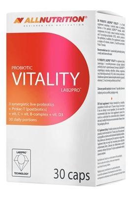 Allnutrition Probiotic Vitality 30 caps - strengthens immunity and supports gut health with LAB2PRO strains.
