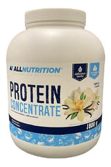 Allnutrition Protein Concentrate 1800g in vanilla flavor, high-protein supplement for muscle growth and maintenance.