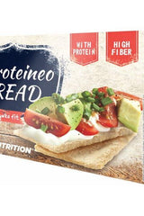 Allnutrition Proteineo Bread packaging with fresh toppings, highlighting high protein and fiber content.