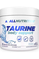 Allnutrition Taurine Body Support supplement container for enhanced energy and muscle recovery