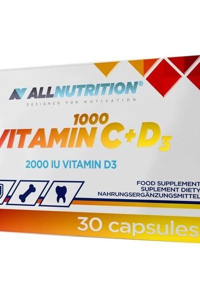 Allnutrition - Vitamin C 1000 + D3 - 30 caps - Nutri.se