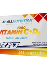 Allnutrition - Vitamin C 1000 + D3 - 30 caps - Nutri.se