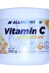 Allnutrition Vitamin C Antioxidant supplement jar, supports immunity and recovery, 250g container.