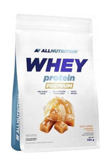 Allnutrition Whey Protein Premium with salty sweet caramel flavor, 700g pack, high-quality whey protein concentrate.