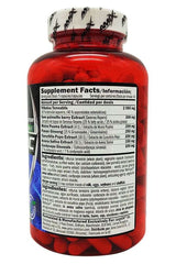 Amix Anabolic Power Tribusten 200 capsules supplement bottle showcasing ingredients and nutrition facts.