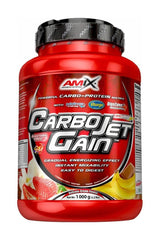 Amix CarboJet Gain protein supplement for pre and post workout, featuring high-quality carbohydrates and proteins.