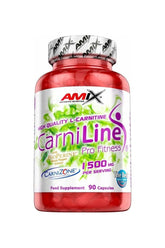 Amix CarniLine 90 capsules, high quality L-Carnitine supplement for fat burning and energy enhancement.
