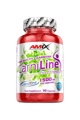 Amix CarniLine 90 capsules, high quality L-Carnitine supplement for fat burning and energy enhancement.