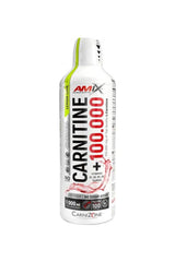Amix Carnitine 100.000 bottle, superkoncentrerad L-karnitin with vitamins and taurine, supports energy and heart function.