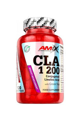 Amix CLA 1200 with Green Tea, 120 capsules - supplement for weight management and metabolism support.
